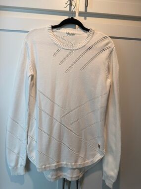 Tentree Organic Cotton Forever After Sweater "Cloud White" Size Large